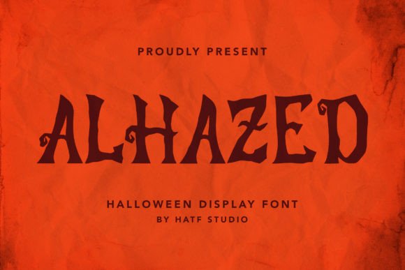Alhazed: The Halloween Slab Serif Font for Spooky Brand Identity