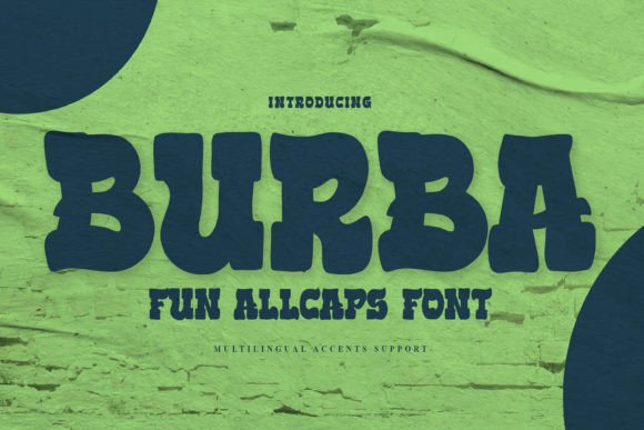 Burba: A Bold Serif Typeface for Dramatic Brand Identities