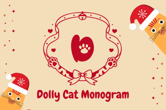 Dolly Cat Monogram: A Playful Typeface for Quirky Campaigns
