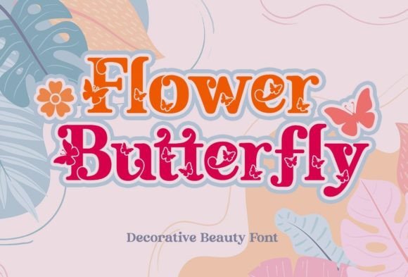 Flower Butterfly: A Playful Typeface for Creative Branding