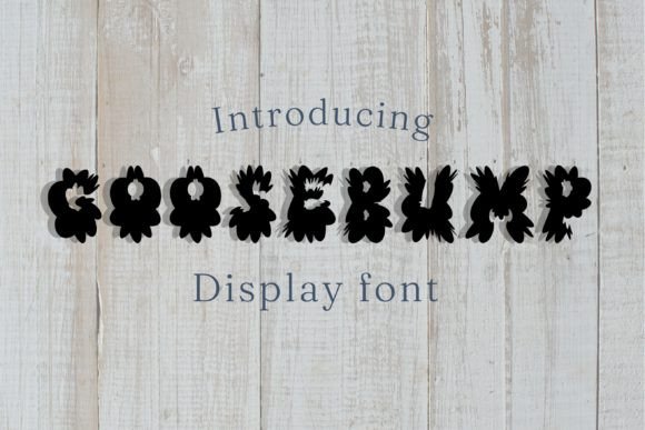 Goosebump Font for Web Design: A Stylish Display Typeface