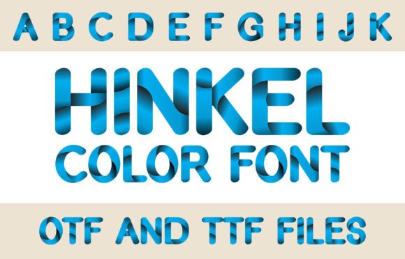 Hinkel: A Modern Gradient Typeface for Editorial Design