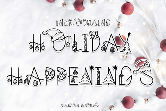 Holiday Happenings: A Festive Typeface for Seasonal Editorial Design