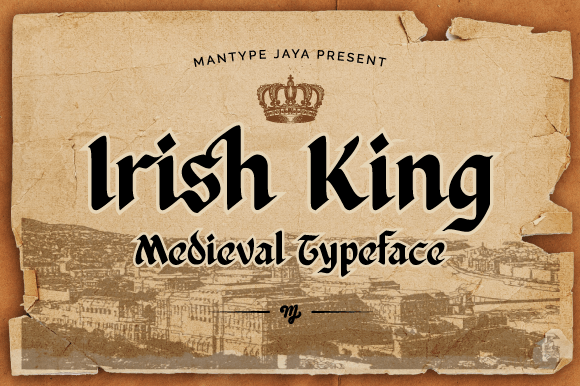 Irish King Typeface: A Blackletter Font for Authentic Brand Identity