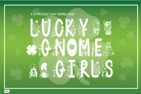 Lucky Gnome Girls: A Festive Display Font for Web Design