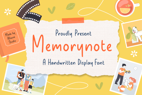 Memorynote: A Charming Script Font for Branding Projects