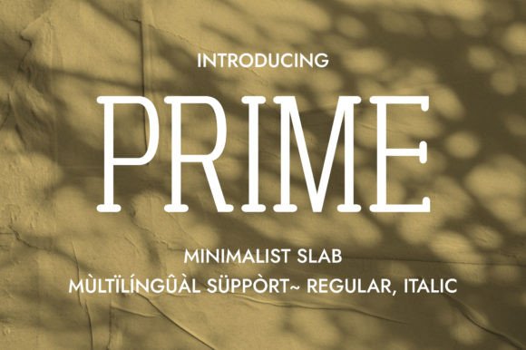 Prime Typeface Review: A Thin Slab Serif for Elegant Branding