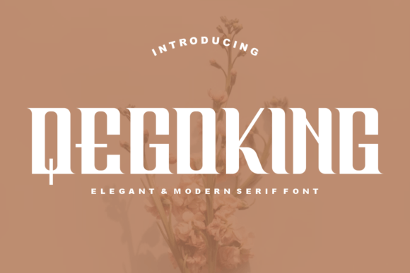 Qegoking: A Bold Slab Serif for Modern Editorial Design