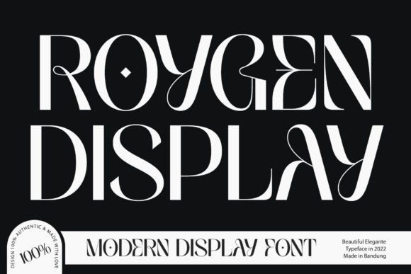 Roygen Display: A Stylish Sans Serif Typeface for Modern Campaigns