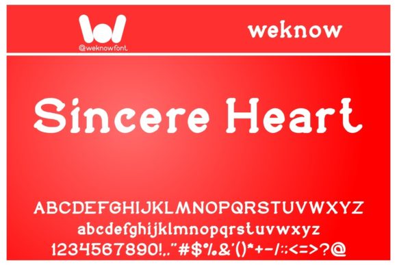 Sincere Heart: A Unique Display Font for Authentic Small Business Branding