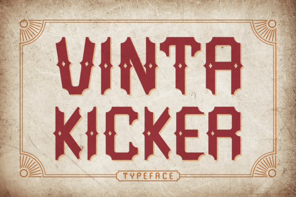 Vinta Kicker: The Perfect Retro Blackletter Font for Handmade Crafts